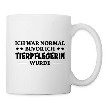 Tierpflegerin Spruch Lustig Tierpflegerin Geschenk - Tasse - Weiß - Rechts