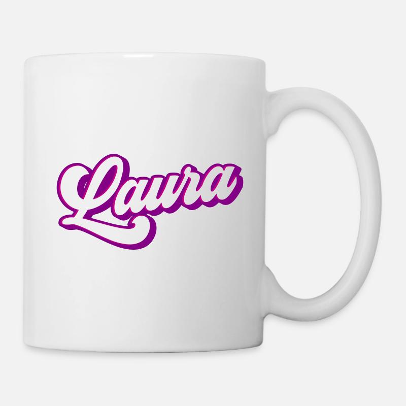 Laura | Farben änderbar - Tasse - Weiß