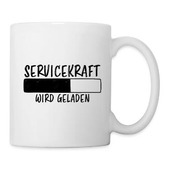 Servicekraft Spruch Lustiges Servicekraft Geschenk - Tasse - Weiß - Rechts