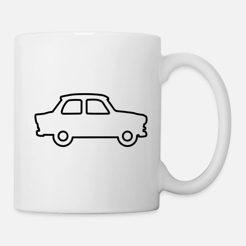 Trabbi as a contour - Customisable - Mug - white