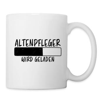 Altenpfleger Spruch Lustiges Altenpfleger Geschenk - Tasse - Weiß - Rechts