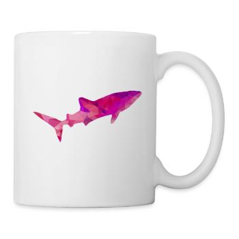 Walhai lila rot - Tasse - Weiß - Rechts