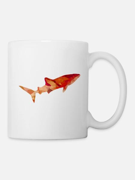 Walhai rot gold - Tasse - Weiß