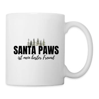 Hund Hunde Weihnachten - lustiger Weihnachtsspruch - Tasse - Weiß - Rechts