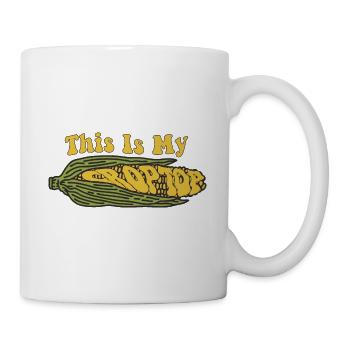 Citations agricoles drôles C’est mon agriculteur Crop Top - Mug blanc - blanc - Droite