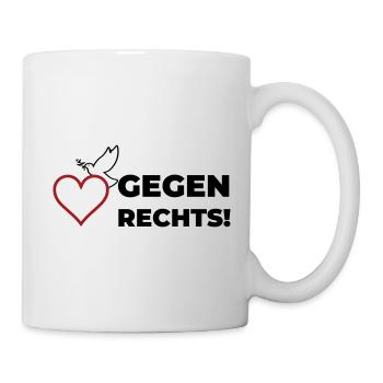 Gegen rechts - Tasse - Weiß - Rechts