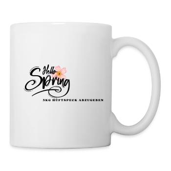 Hello spring - Tasse - Weiß - Rechts