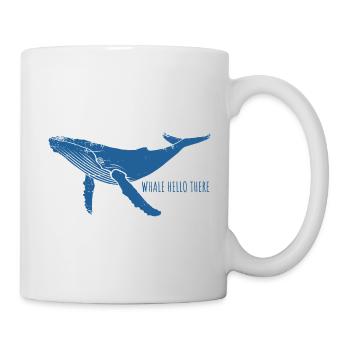 Whale Hello There - Whale - Humpback Whale - Marine Mammal - Mug - white - Right
