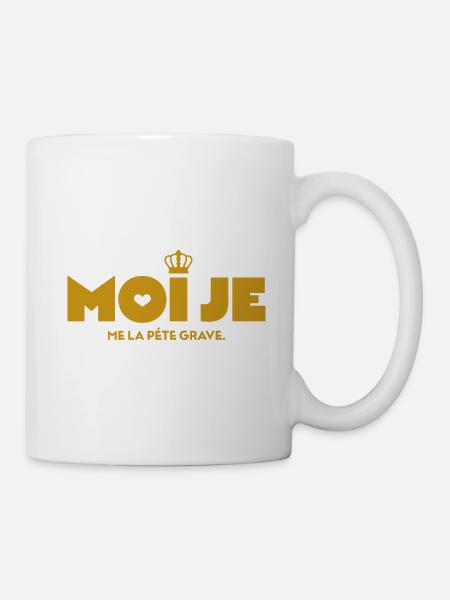 Moi je - Mug blanc - blanc