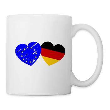 Die europäische Liebe - Tasse - Weiß - Rechts