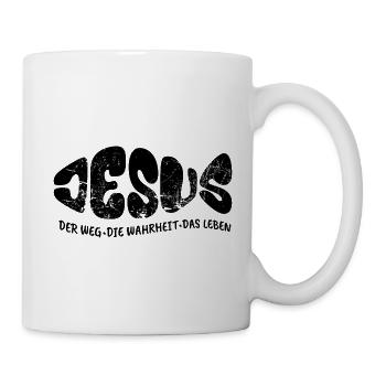Jesus - Der Weg, Die Wahrheit, Das Leben - Tasse - Weiß - Rechts