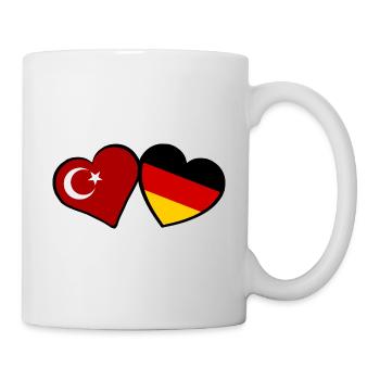 Die türkisch deutsche Partnerschaft - Tasse - Weiß - Rechts