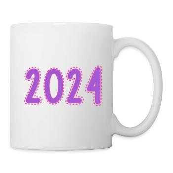 2024. HAPPY NEW YEAR. NEW YEAR'S EVE. NEW YEAR - Mug - white - Right