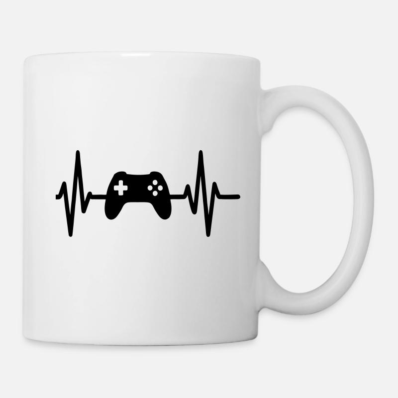 Battement Cœur Gaming - Mug blanc - blanc