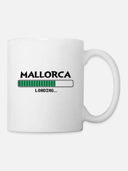 Mallorca loading Ladebalken - Tasse - Weiß
