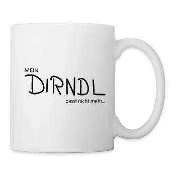 Dirndl Wiesn Frau Tracht - Tasse - Weiß - Rechts