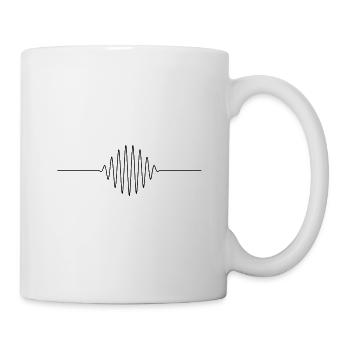 Music frequency line in black - Mug - white - Right