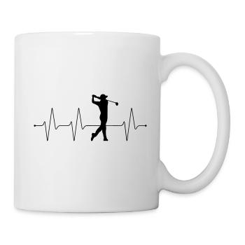 Golf makes my heart beat faster - Gift idea - Mug - white - Right