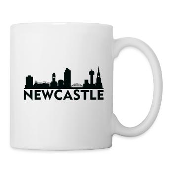 Newcastle England capital skyline UK - Mug - white - Right