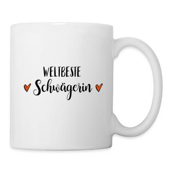 Beste Schwägerin geschenk Dankeschön Geburtstag - Tasse - Weiß - Rechts