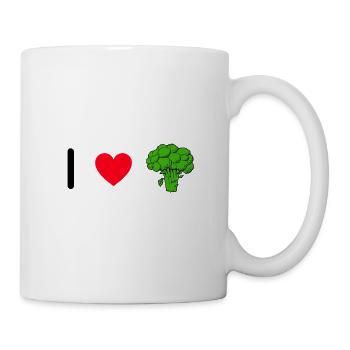 J'adore le brocoli - Mug blanc - blanc - Droite