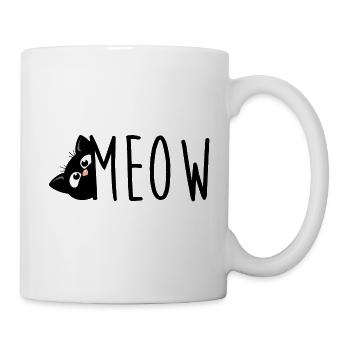 Chemise chat chat miaou - Mug blanc - blanc - Droite
