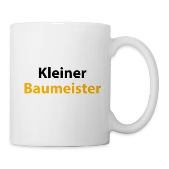 Kleiner Baumeister - Tasse - Weiß - Rechts