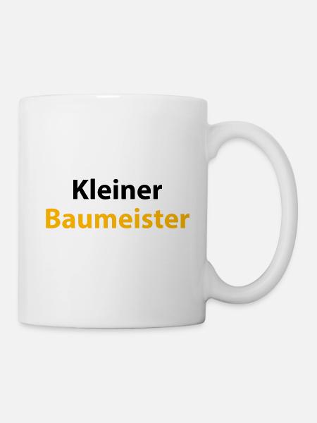Kleiner Baumeister - Tasse - Weiß