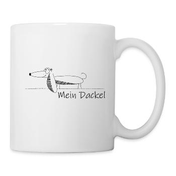 Mon teckel - Mug blanc - blanc - Droite