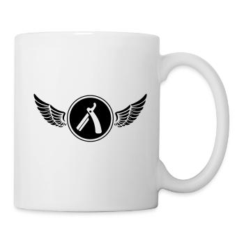 barber razor blade icon - Mug - white - Right