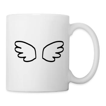 Ailes d'ange / ailes d'ange / ailes d'ange / naissance - Mug blanc - blanc - Droite