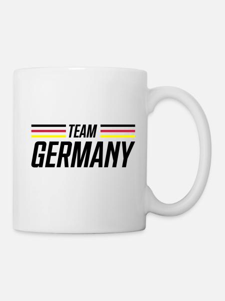 germany flagge deutschland team - Tasse - Weiß
