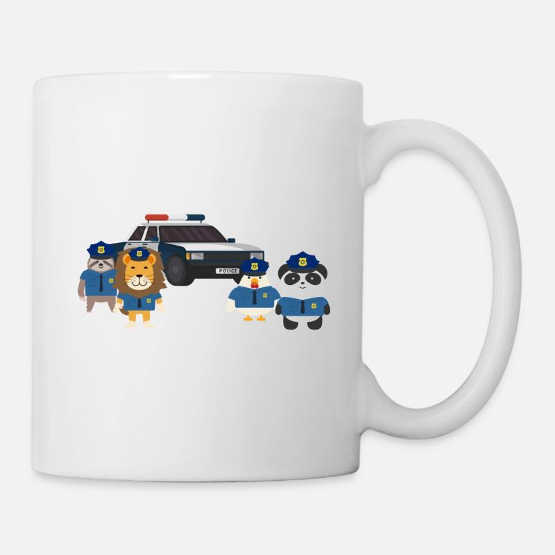 Polizei - Tasse - Weiß