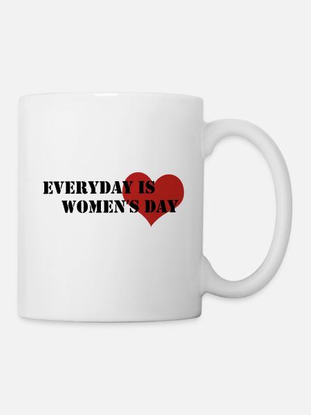 womens day - Tasse - Weiß