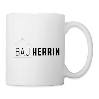 Herrin vom Bau - Tasse - Weiß - Rechts