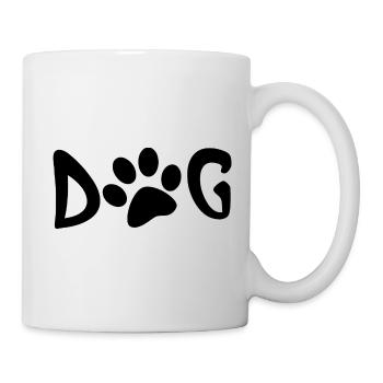 Empreinte du chien - Mug blanc - blanc - Droite