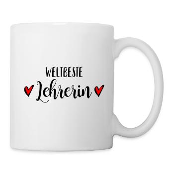 Beste Lehrerin Grundschullehrerin Klassenlehrerin - Tasse - Weiß - Rechts