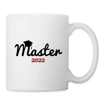 Master Hut 2022 Abschluss Mastertitel Student - Tasse - Weiß - Rechts
