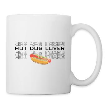 Hot Dog Saucisse Amour Hot dog fast food - Mug blanc - blanc - Droite
