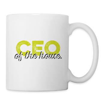 CEO des Hauses. Geschäftsmann Gift - Tasse - Weiß - Rechts
