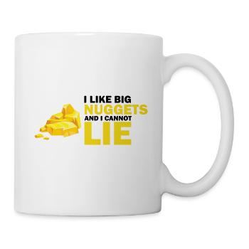 Goldwaschen Goldsucher Goldschüfer Design - Tasse - Weiß - Rechts
