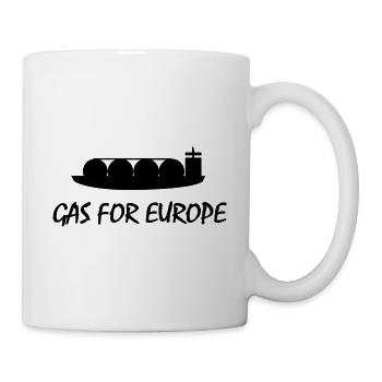 Gaz GNL pour l’Europe - Mug blanc - blanc - Droite