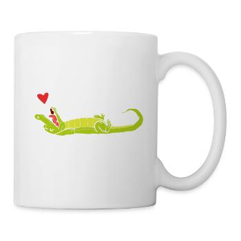 Crocodile Love Loving Person Poison - Mug - white - Right