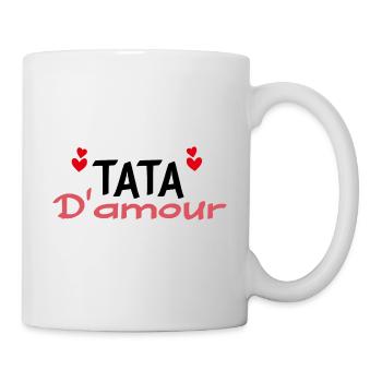 Tata d'amour - Mug blanc - blanc - Droite