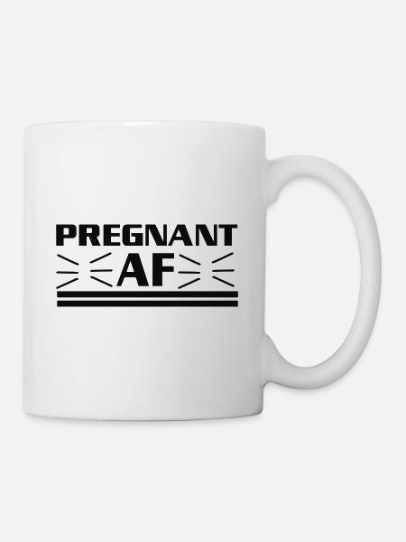 Femme enceinte Bébé Mère Bébé T-Shirt Maman - Mug blanc - blanc