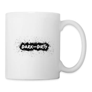 Logo Dark and dirty - Typographie - Mug blanc - blanc - Droite