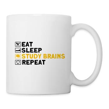 Neurobiologie Neurowissenschaftler Geschenk - Tasse - Weiß - Rechts
