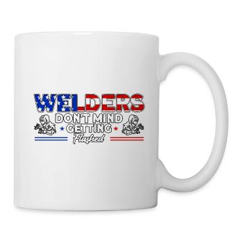 Soudeur SOUDEUR USA Cadeau patriotique - Mug blanc - blanc - Droite