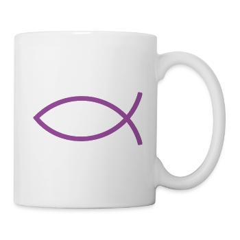 Jésus poisson Ichthys poisson poisson poisson - Mug blanc - blanc - Droite