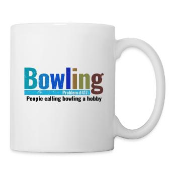 Bowling - Tasse - Weiß - Rechts